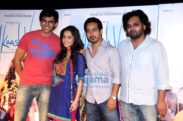 Trailer Launch Of Akaash Vani Kartik Tiwari Nushrat Bharucha