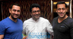 Aamir Khan, Salman Khan, Riteish Deshmukh, Raj Thackeray At ‘Aapli Mumbai’ Meet