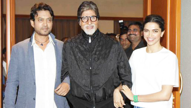 Amitabh Bachchan, Deepika Padukone, Irrfan Khan At the Media Meet Of ‘Piku’