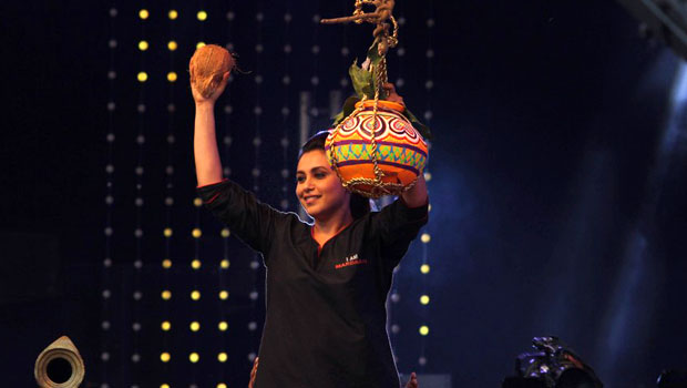Rani Mukerji-Madhuri Dixit-Ajay Devgn-Varun Dhawan At Dahi Handi Celebrations 2014 At Worli, Mumbai