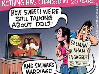 Bollywood Toons: Twenty years of DDLJ! Bollywood Toons: Twenty years of DDLJ!