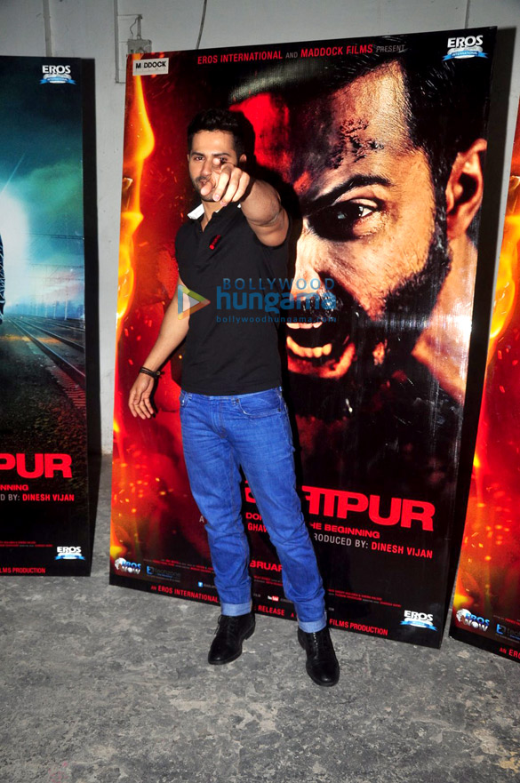 varun dhawan promotes badlapur at mehboob studio 7