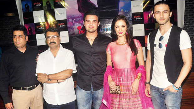 Evelyn Sharma And Mahaakshay Chakraborty At First Look Launch Of ‘Ishqedarriyaan’