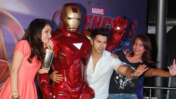 Varun Dhawan, Shraddha Kapoor, Sonakshi Sinha At Special Screening Of ‘Avengers Age Of Ultron’