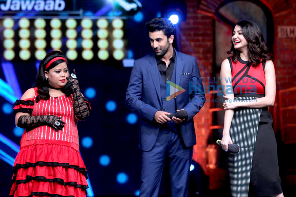 promotion of film bombay velvet on the sets of indias got talent 9