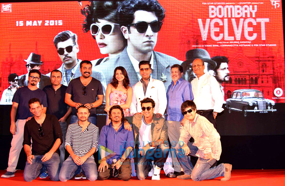team of bombay velvet comes together for the promotions of the film 4