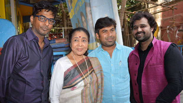 Asha Bhosle At Song Recording Of ‘Lucknow Times’