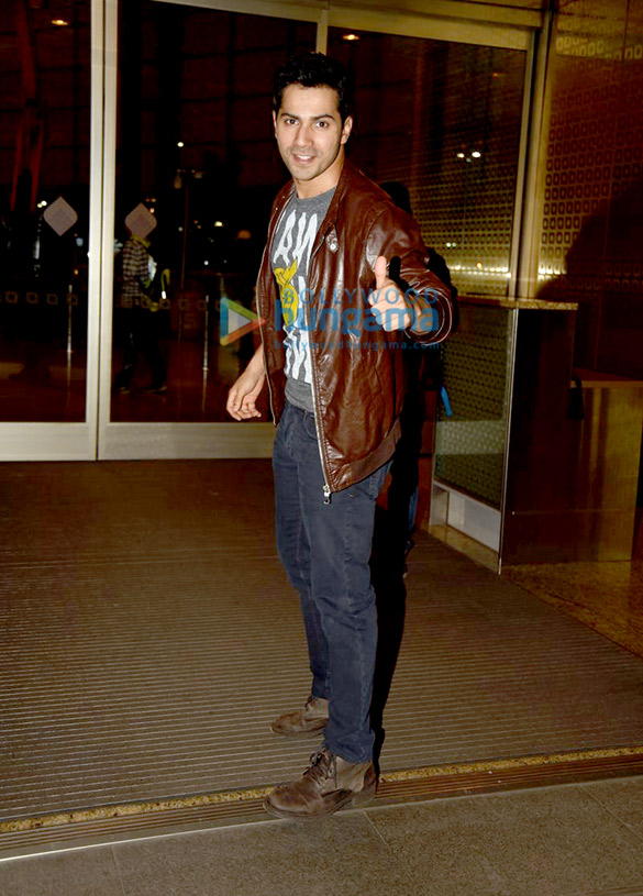 varun dhawan departs for dishoom schedule 11