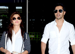 Jacqueline Fernandez and Varun Dhawan adopt a monkey Jacqueline Fernandez and Varun Dhawan adopt a monkey