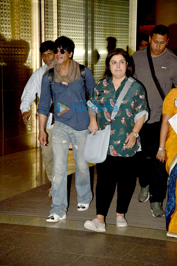 shah rukh khan farah khan return from the iceland shoot of dilwale 3