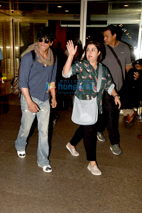 shah rukh khan farah khan return from the iceland shoot of dilwale 5