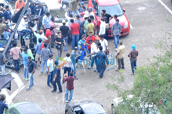 tigers shroff snapped in action on the sets of a flying jatt 12