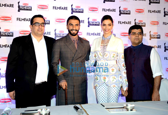 ranveer singh deepika padukone at the 61st britannia filmfare awards 2015 press announcement 3