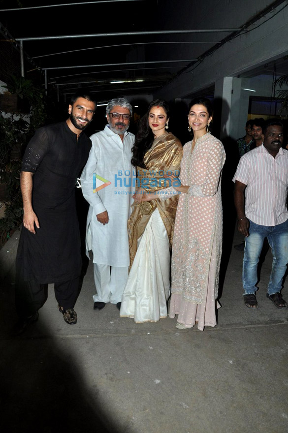 ranveer singh hosts a special screening of bajirao mastani at sunny super sound 34