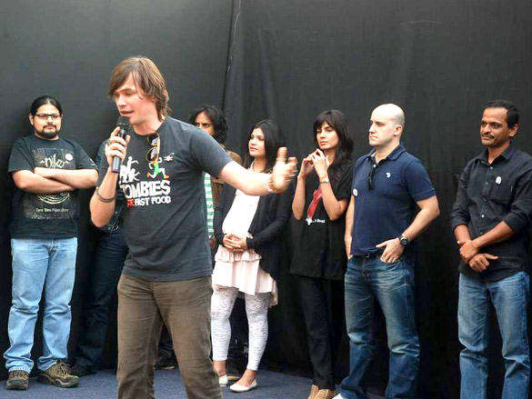 luke kenny promotes his new film zombie 3
