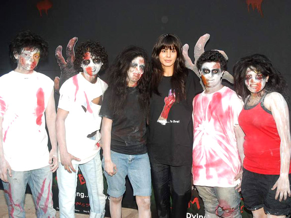 luke kenny promotes his new film zombie 7