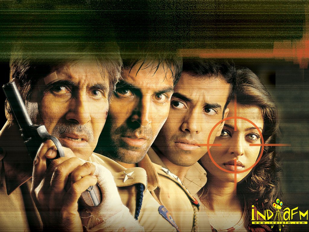 Amitabh Bachchan,Akshay Kumar,Tusshar Kapoor,Aishwarya Rai