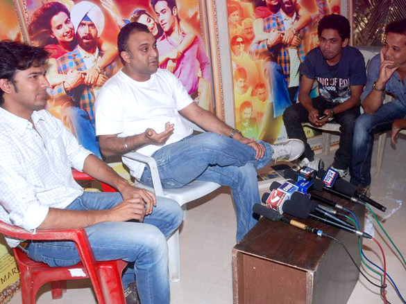kulraj snapped at the promotional event of chaar din ki chandni 3