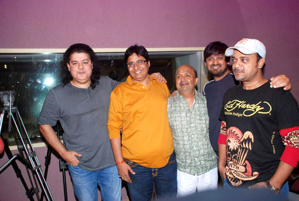 ajay devgn sajid khan at the song recording of himmatwala 7