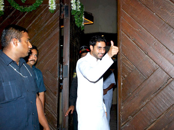 abhishek on the occasion of his birthday snapped outside his home 2