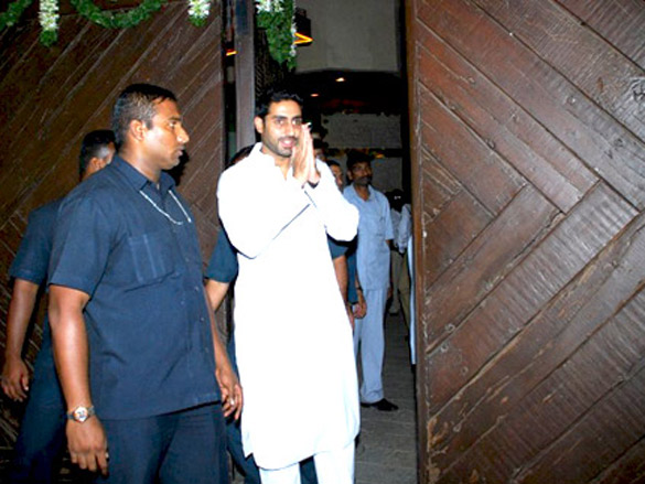 abhishek on the occasion of his birthday snapped outside his home 3