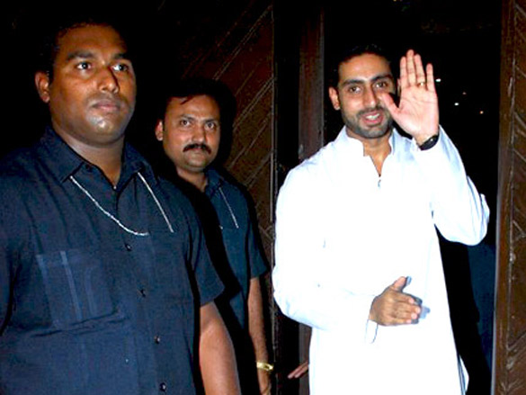 abhishek on the occasion of his birthday snapped outside his home 4