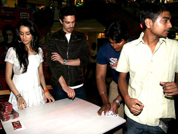 cast of teen patti at a promotional event at inorbit mall 3