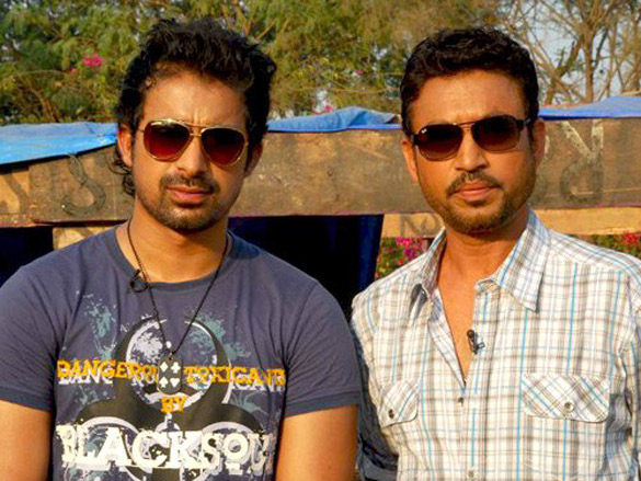 irrfan khan and rannvijay singh on the sets of mtv roadies 5