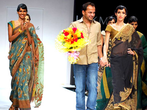 models walk the ramp at sashikant naidus show at lakme fashion week 2010 2