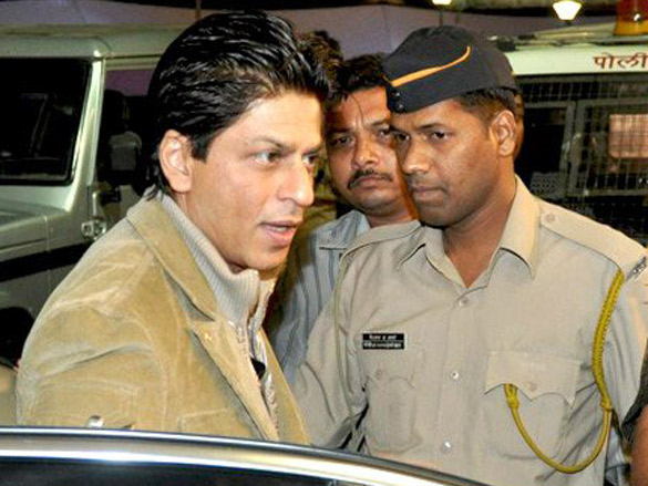 shahrukh kajol and karan leave for abu dhabi for the premiere of my name is khan 2