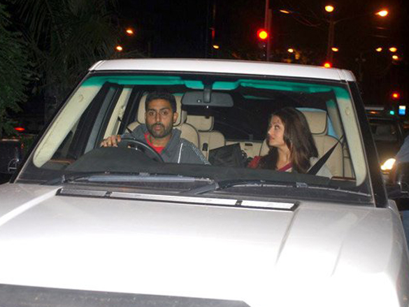 abhishek and aishwarya arrive home for karva chauth ceremony 2