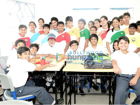 amitabh bachchan and vidya balan interact with students of jamnabai narsee school 9