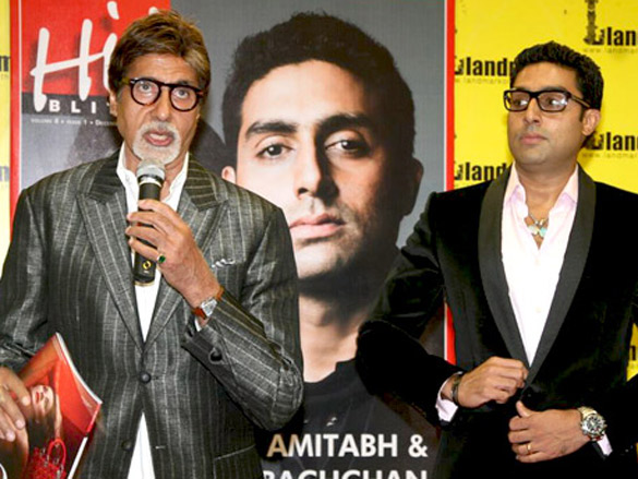 big b and abhishek unveil hi blitz magazine 5