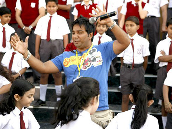 on the sets of paathshaala