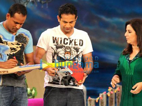 irfan pathan and yusuf pathan on farah khans talk show tere mere beach mein 4