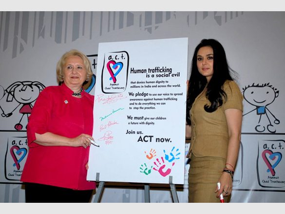 preity zintaajay devgan and sanjay dutt support act against child trafficking 2