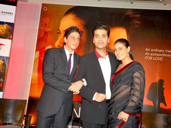 shahrukhkajol and karan unveil the first look of my name is khan 14