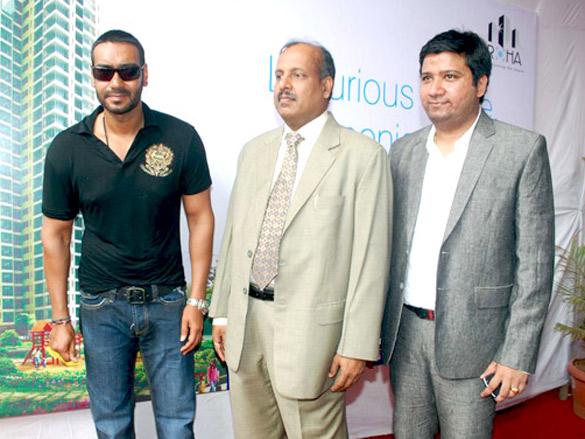 ajay devgn inaugurates roha groups satsang bharti township 4
