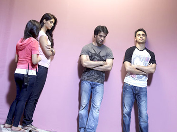 on the sets of i hate luv storys