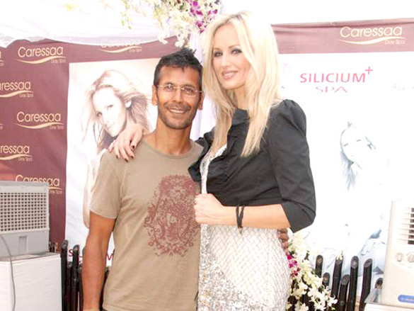 milind soman and shahana goswami at caressaa spa launch 3