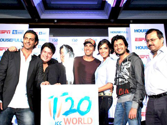 akshay arjun lara and ritesh grace housefull icc t20 world cup media meet 5