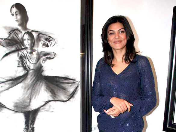 sushmita sen launches charcoal exhibition by gautam patole 5