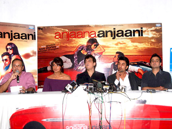 press meet of anjaana anjaani to announce movie release date 3