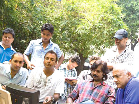 on the sets of knock out 11