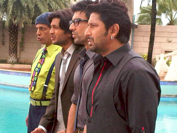 on the sets of double dhamaal 2