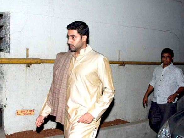 big b with family at action replayy screening 5