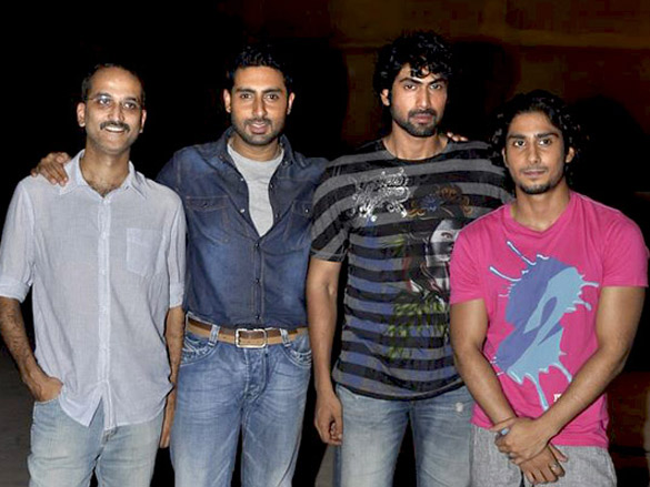 abhishek prateik and rana promote dum maaro dum 3
