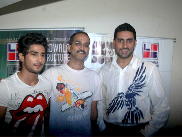 abhishek prateik and rohan promote dum maaro dum 9