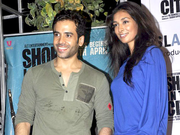 tusshar and preeti desai promote shor in the city at inorbit mall 3