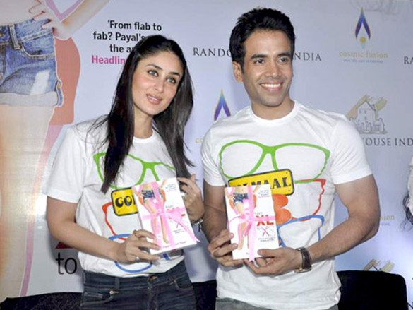 kareena and tusshar kapoor at payal gidwanis fitness book launch 4
